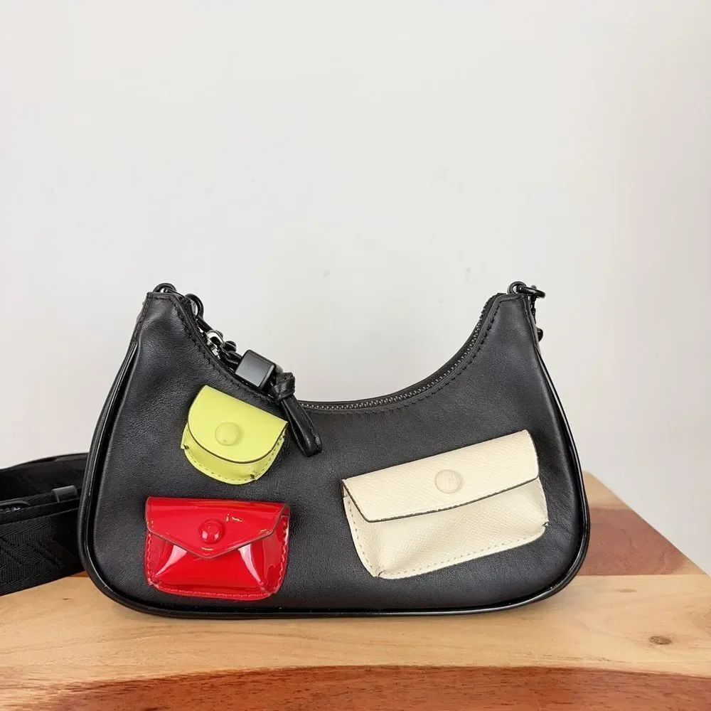 Pre-Owned Tory Burch Small Mercer Multi Pocket Shoulder Bag‎